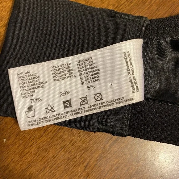 Glamorise RN 15564 BlackWonder Wire Lace Cup Underwired T Shirt Bra Size 36F EUC - Picture 6 of 15